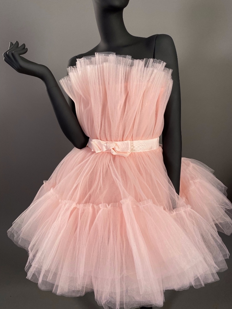 Розовое платье из тюля Giambattista Valli H&M