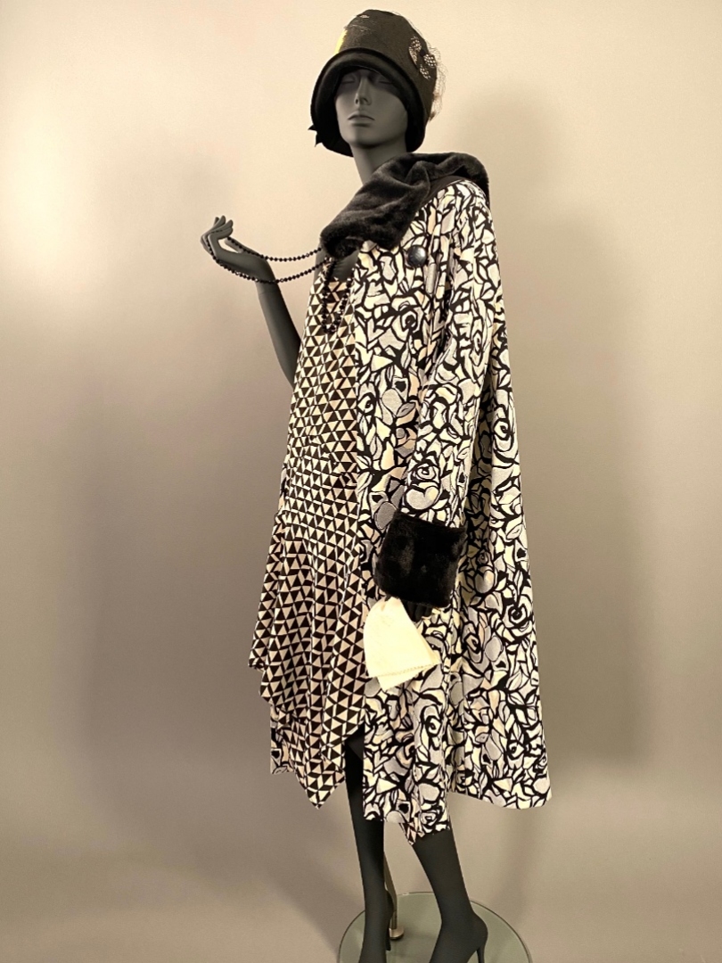 Платье черно-белое 1920-е годы