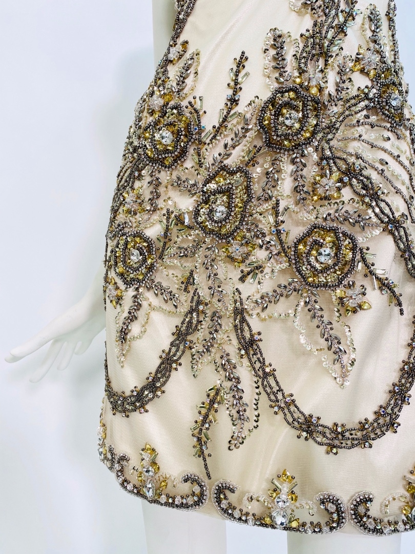 Винтажное кремовое платье Great Gatsby 