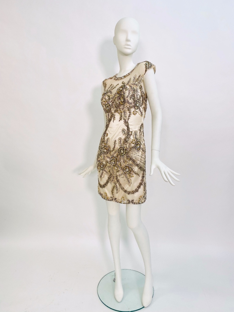 Винтажное кремовое платье Great Gatsby 