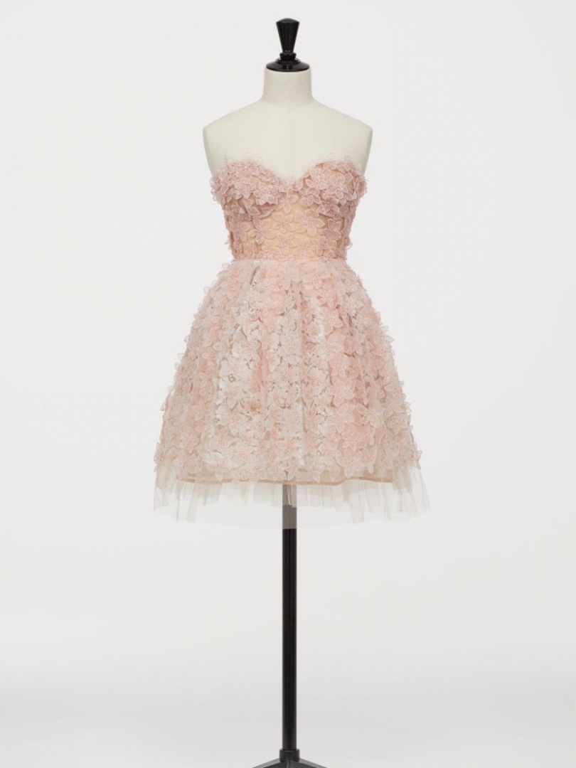 Пышное розовое платье из тюля H&M Valli