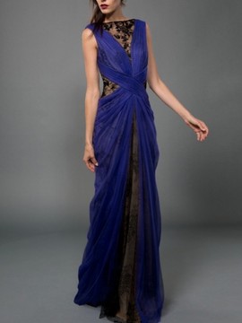 Платье Tadashi Shoji фиолетовое кружевное